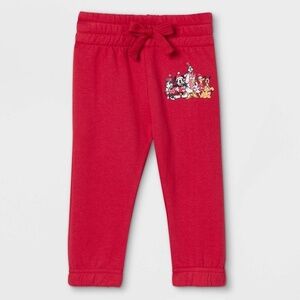 Baby Adaptive Disney Mickey and Friends Family Holiday Graphic Jogger Pants